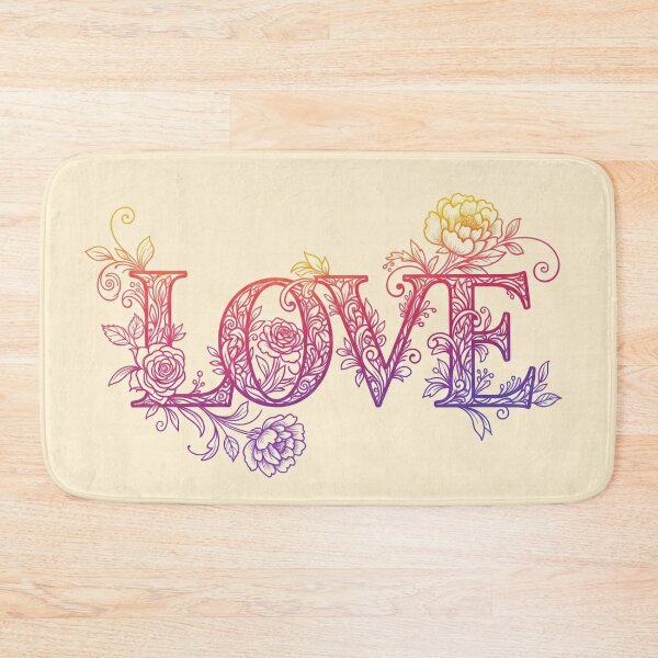 Item preview, Intricate Floral "LOVE" lettering designed and sold by Owcomm.