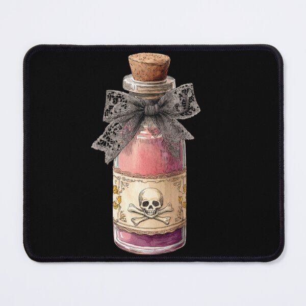 Item preview, Skull and lace potion bottle designed and sold by MendaciousMina.