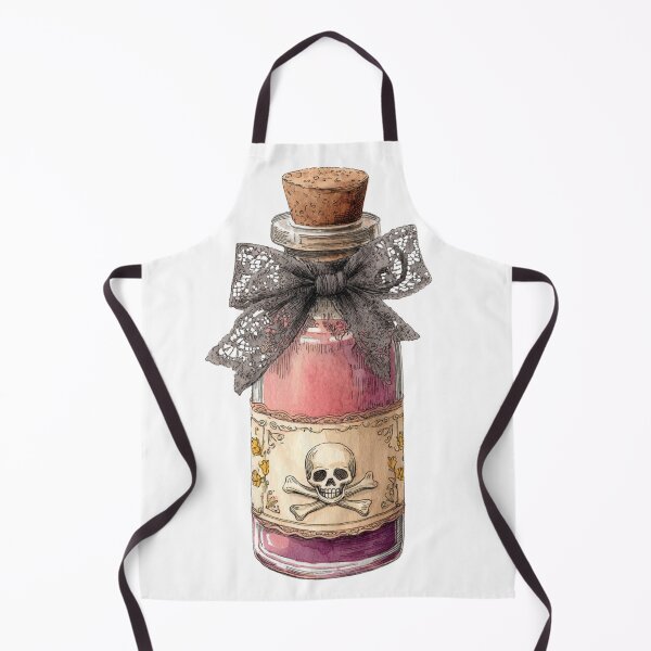 Item preview, Skull and lace potion bottle designed and sold by MendaciousMina.