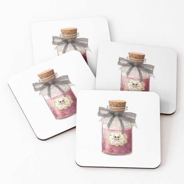 Item preview, Skull and lace potion bottle designed and sold by MendaciousMina.
