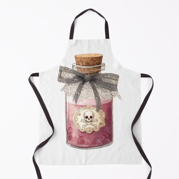 Item preview, Skull and lace potion bottle designed and sold by MendaciousMina.