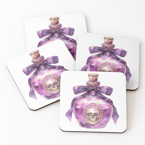 Item preview, Skull and lace potion bottle designed and sold by MendaciousMina.