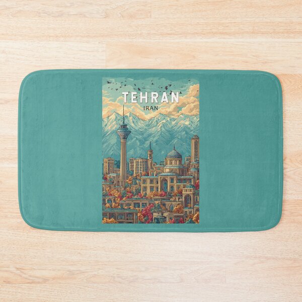 Item preview, Tehran Iran Illustration Travel Art Vintage designed and sold by KrisSidDesigns.