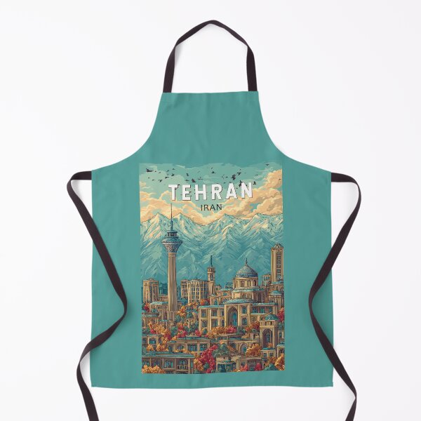 Item preview, Tehran Iran Illustration Travel Art Vintage designed and sold by KrisSidDesigns.