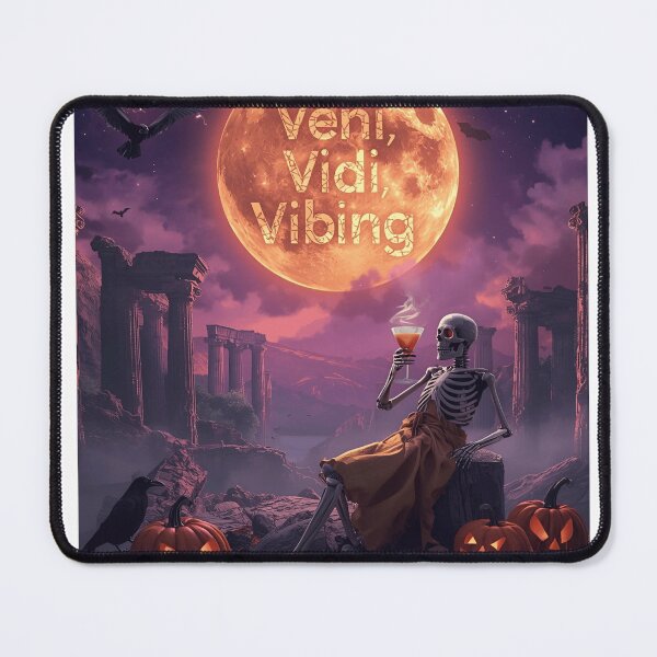 Item preview, Halloween Vibes Skeleton Roman Ruins Funny Gothic Graphic Latin Veni, Vidi, Vici designed and sold by mkenz7.