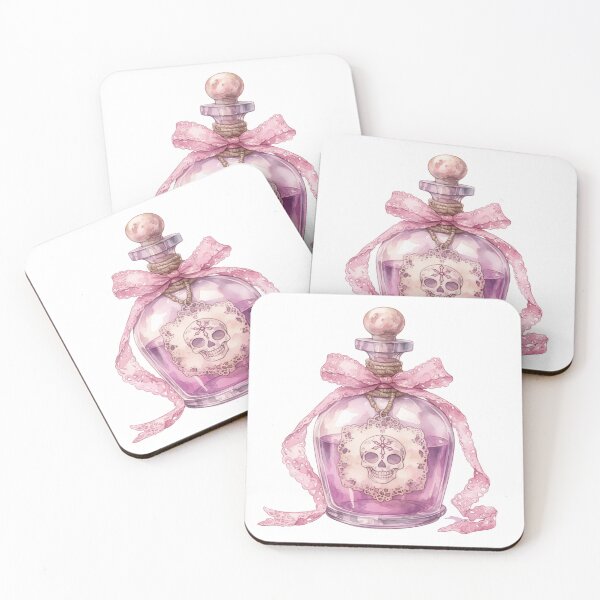 Item preview, Skull and lace potion bottle designed and sold by MendaciousMina.
