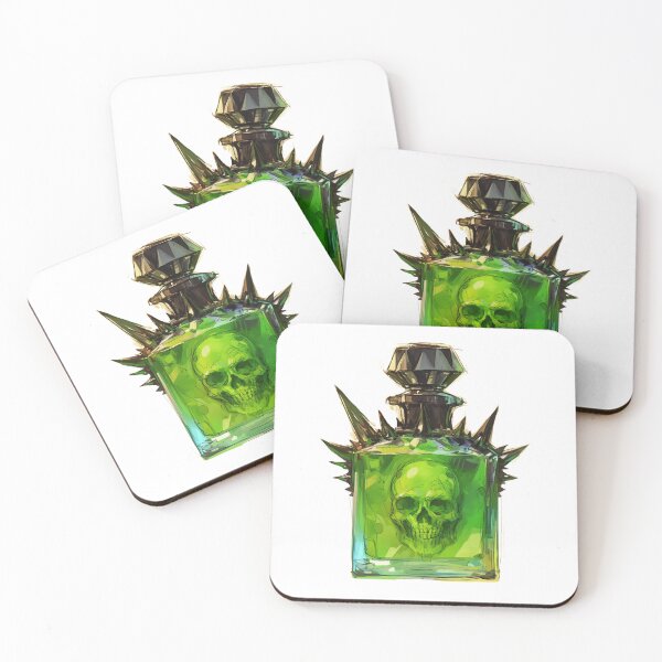 Item preview, Green spike with skull potion bottle designed and sold by MendaciousMina.