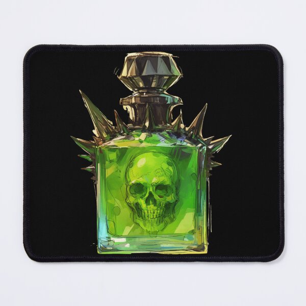Item preview, Green spike with skull potion bottle designed and sold by MendaciousMina.