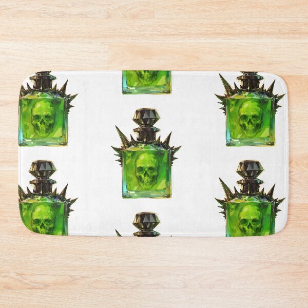 Item preview, Green spike with skull potion bottle designed and sold by MendaciousMina.