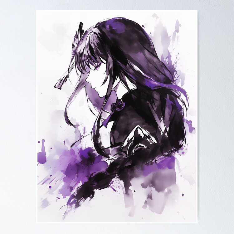 Watercolor Raiden Shogun Sticker