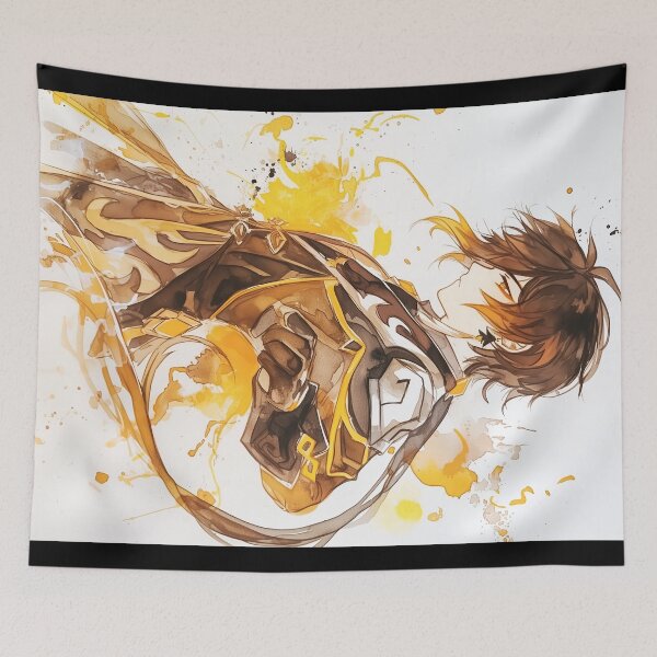 Item preview, Watercolor Zhongli designed and sold by SchellStation.