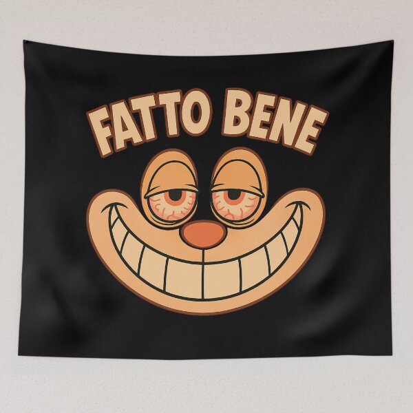 Item preview, Fatto Bene 420 Stoner Retro Cartoon Smile designed and sold by ZetaDream.