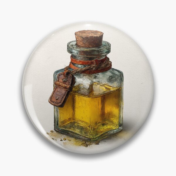 Item preview, Amber potion bottle designed and sold by MendaciousMina.