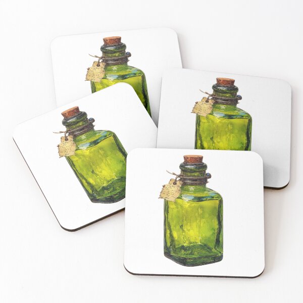 Item preview, Green potion bottle designed and sold by MendaciousMina.