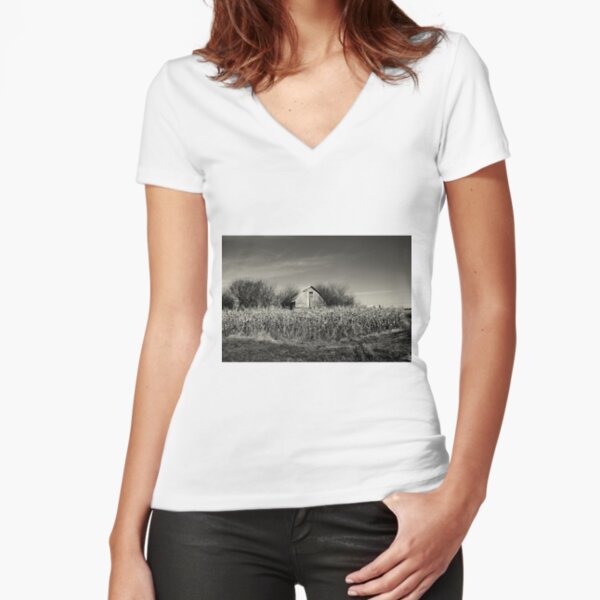 Fitted V-Neck T-Shirt
