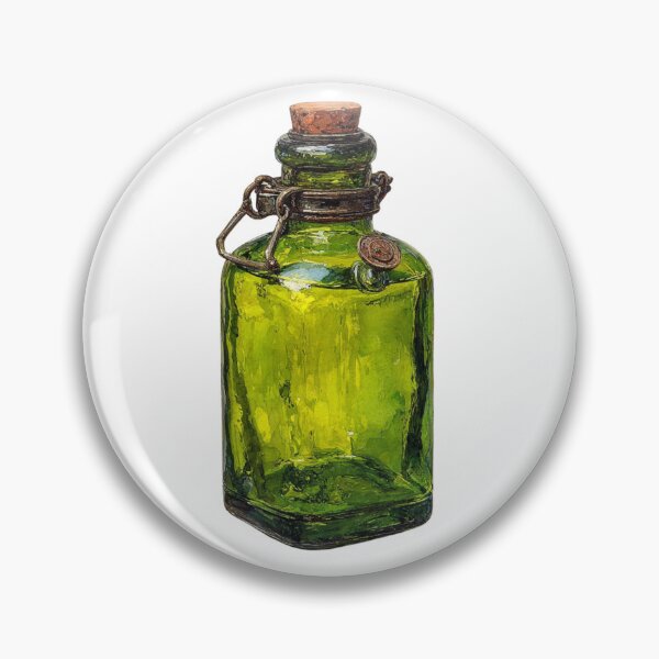 Item preview, Green potion bottle designed and sold by MendaciousMina.