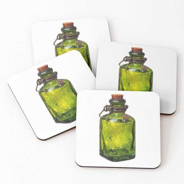 Item preview, Green potion bottle designed and sold by MendaciousMina.