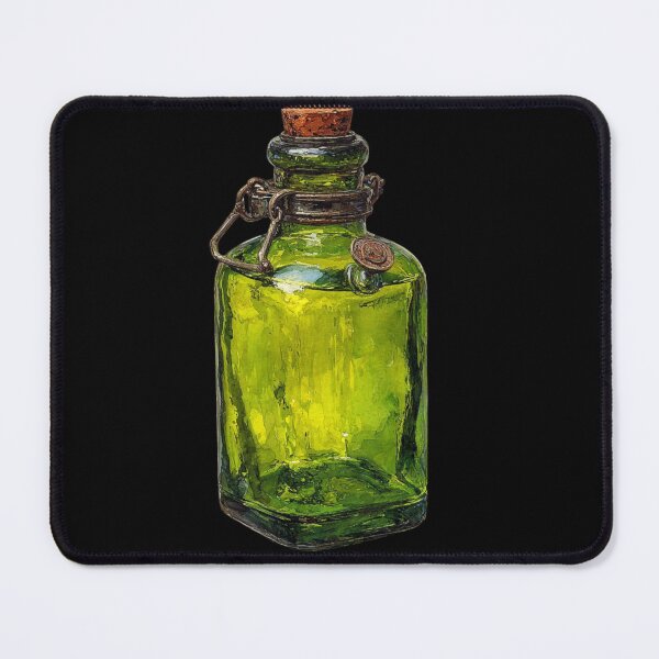 Item preview, Green potion bottle designed and sold by MendaciousMina.