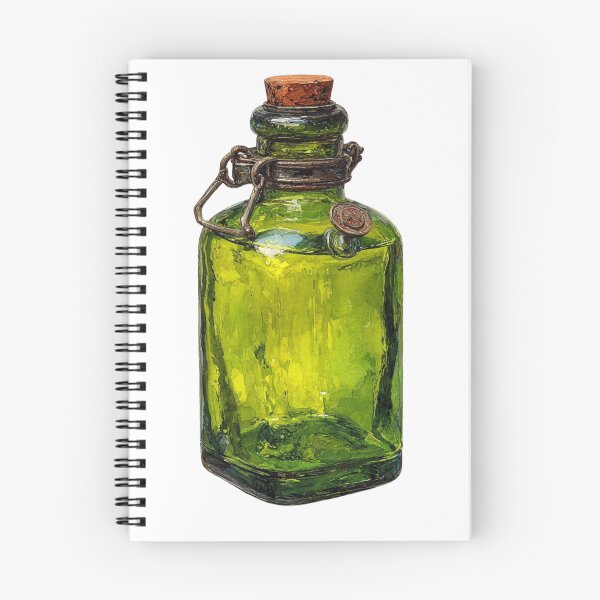 Item preview, Green potion bottle designed and sold by MendaciousMina.