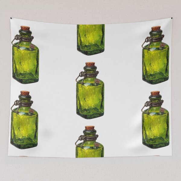 Item preview, Green potion bottle designed and sold by MendaciousMina.