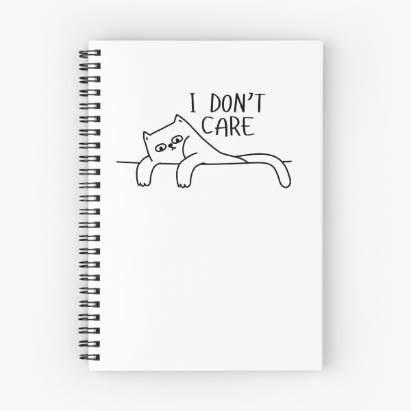 Item preview, I don’t care | Silly cat designed and sold by PrintyRelatable.