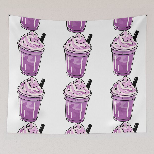 Item preview, Purple Boba Tea Drink Illustration designed and sold by ArtfulWeave.