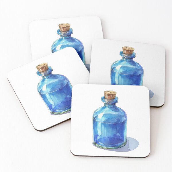 Item preview, Blue potion bottle designed and sold by MendaciousMina.