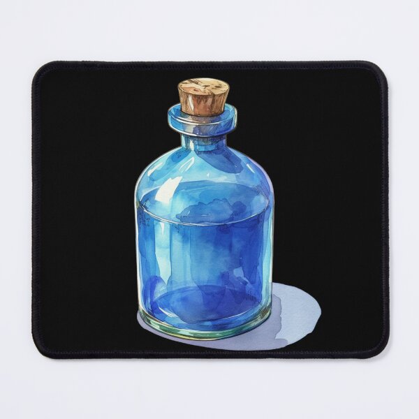 Item preview, Blue potion bottle designed and sold by MendaciousMina.