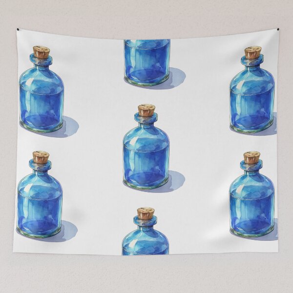 Item preview, Blue potion bottle designed and sold by MendaciousMina.