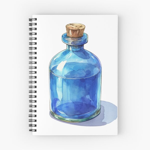 Item preview, Blue potion bottle designed and sold by MendaciousMina.