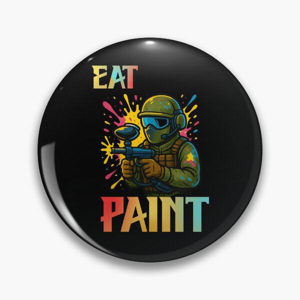 Item preview, Eat Paint – Funny Paintball Player Action Design for Gamers & Sport Lovers designed and sold by Bawek85Designs.