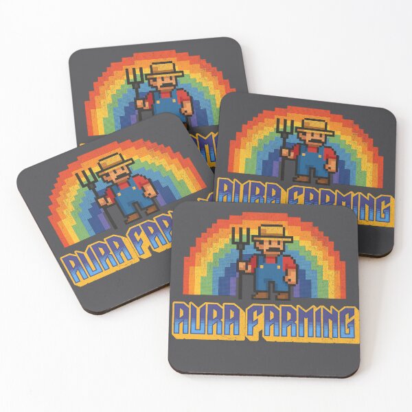 Item preview, Aura Farming Meme Retro Pixel Design Gen Alpha Slang designed and sold by chrisrivait.