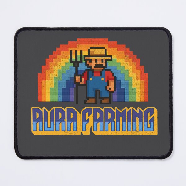 Item preview, Aura Farming Meme Retro Pixel Design Gen Alpha Slang designed and sold by chrisrivait.