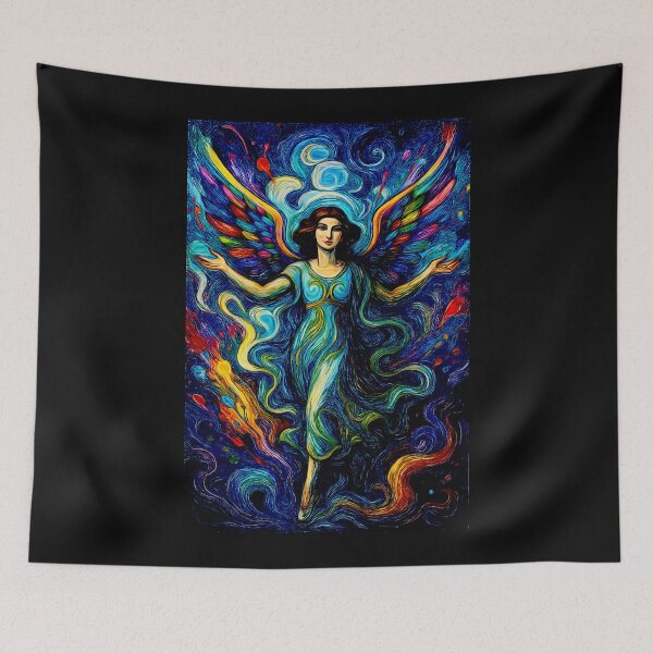 Item preview, Pop Art Golden Colorful Angel Surrealistic Version  designed and sold by Helios Be. Lavsh.
