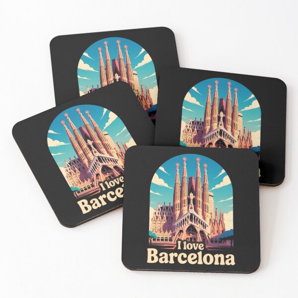 Item preview, I Love Barcelona Spain – Sagrada Familia Travel Souvenir Gift designed and sold by robyclub.