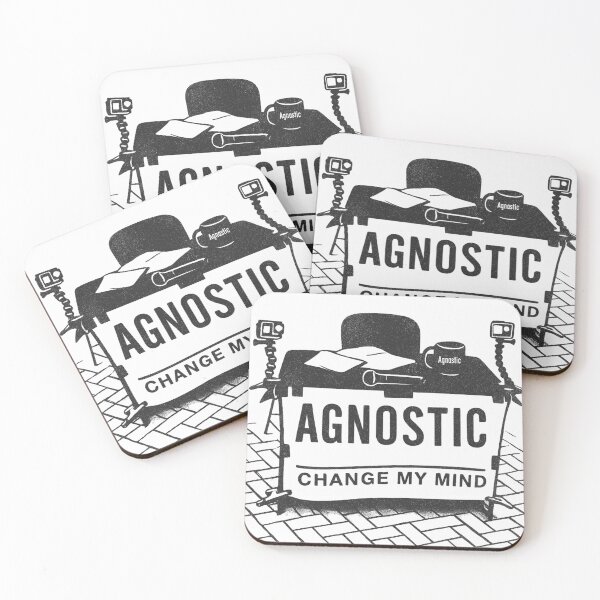 Item preview, Change My Mind Agnostic Funny Meme Style Nonbeliever, Freethinker, Skeptic designed and sold by mkenz7.