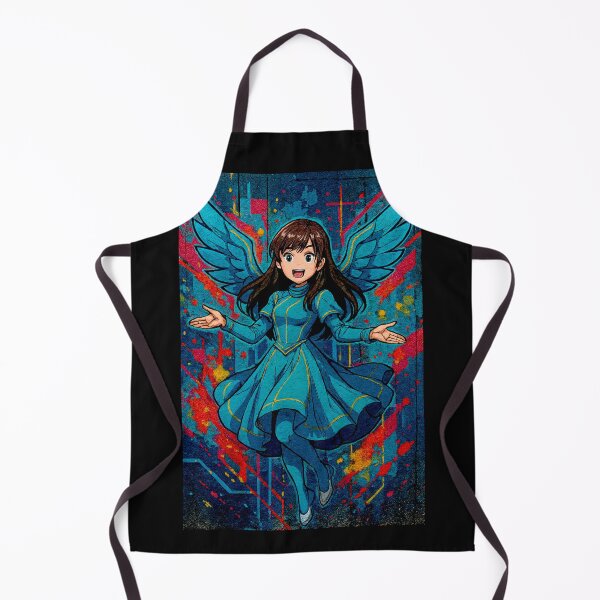 Item preview, Pop Art Golden Colorful Angel Futuristic Japanese Version #1 designed and sold by Helios Be. Lavsh.
