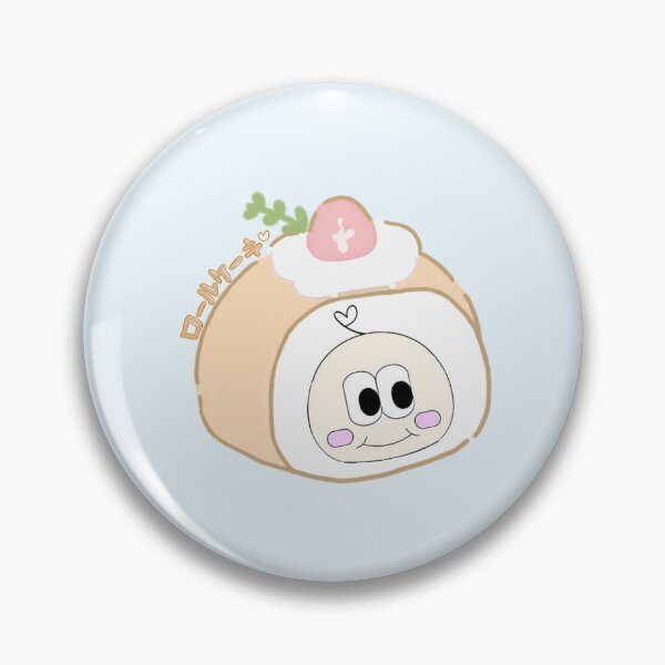 Item preview, Kawaii Roll Cake with Cute Character – ロールケーキ Japanese Dessert designed and sold by rinarincreates.
