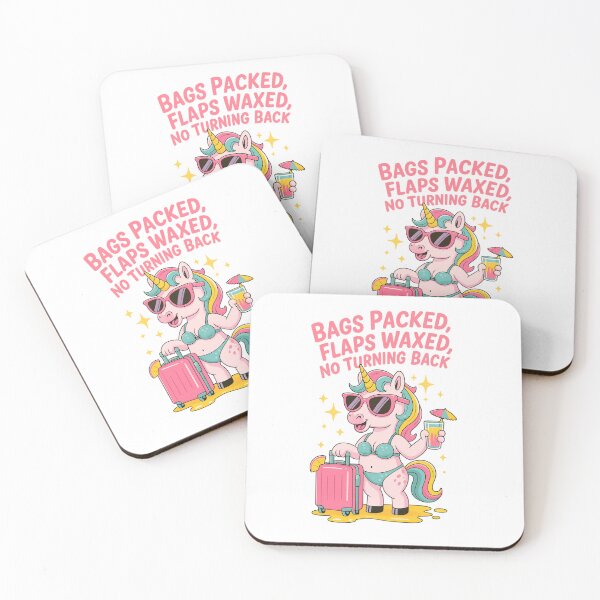 Item preview, Funny Unicorn Vacation, Bags Packed Flaps Waxed, Adult Humor designed and sold by OnaraDesign.
