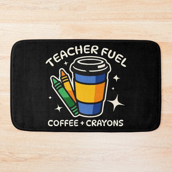 Item preview, Funny Teacher Fuel Coffee Crayons Classroom Teaching Humor designed and sold by MotivaChic.