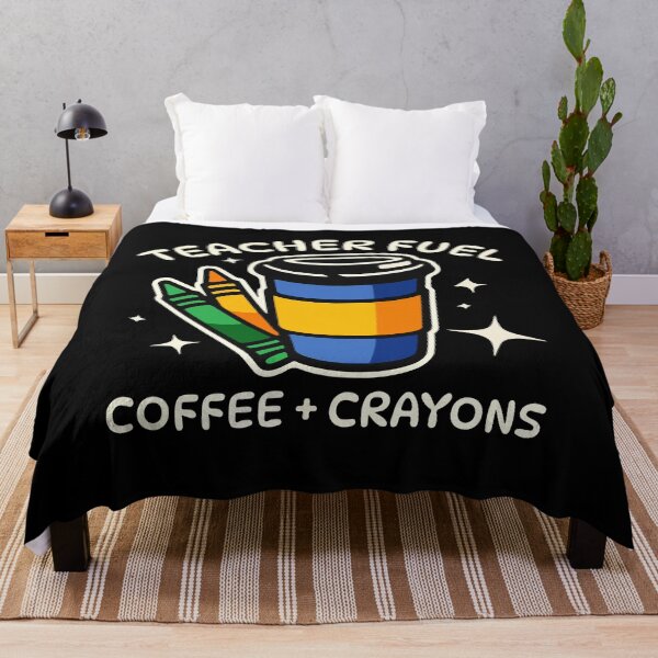 Item preview, Funny Teacher Fuel Coffee Crayons Classroom Teaching Humor designed and sold by MotivaChic.