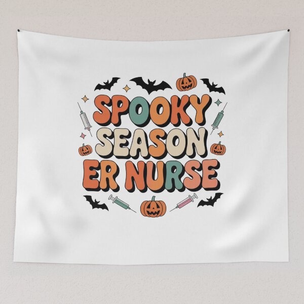 Item preview, Emergency Department Funny ER Nurse Halloween Spooky Season designed and sold by Mateusz Majcherek.