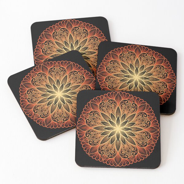 Item preview, Golden sunset mandala designed and sold by Aakanksha97.