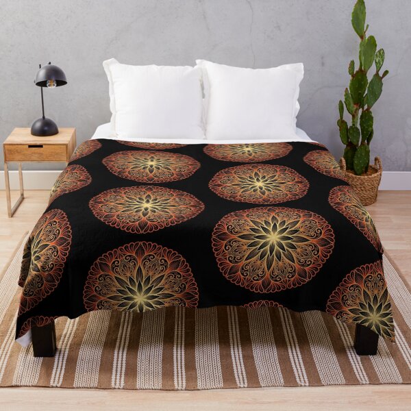 Aperçu de l'œuvre Mandala du coucher de soleil doré créée et vendue par Aakanksha97.