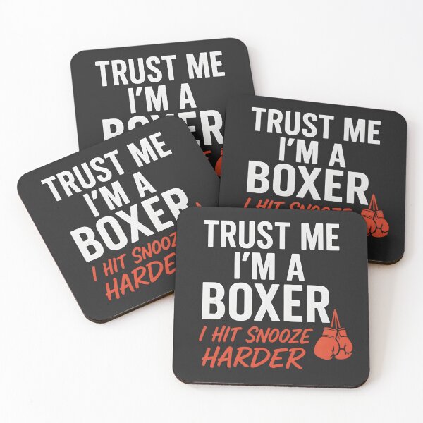 Item preview, Funny Boxer Quote | “Trust Me I’m a Boxer, I Hit Snooze Harder” | Sarcastic Gift designed and sold by -TRAZZA-.