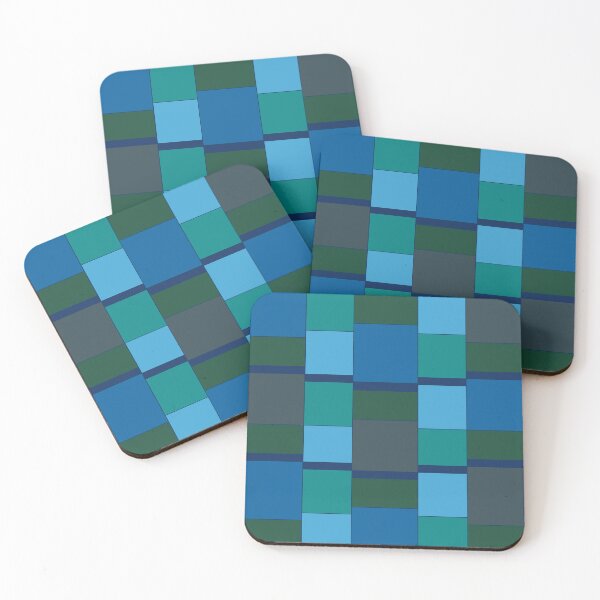 Item preview, Geometric Blues and Greens designed and sold by Candi Oldfield.
