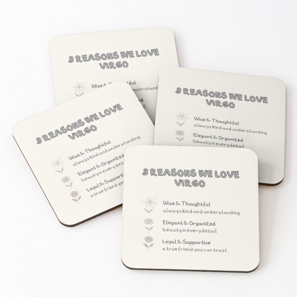 Item preview, Virgo Zodiac Design ♍ 3 Reasons We Love Virgo | Astrology Gift & Star Sign Art designed and sold by RoraLily.