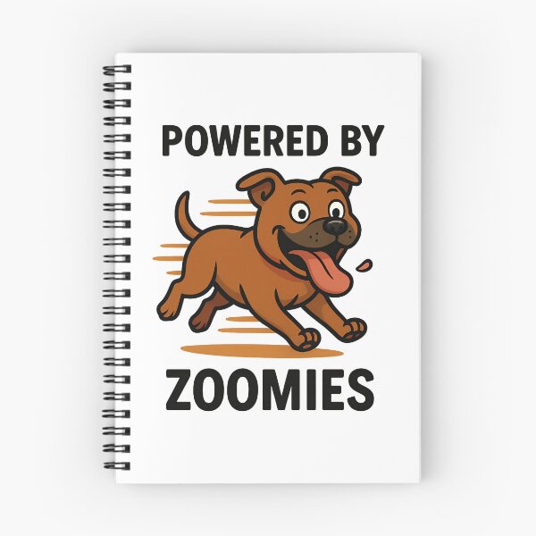Item preview, Powered by Zoomies - Funny Staffy Dog Design designed and sold by BestFriendTees.