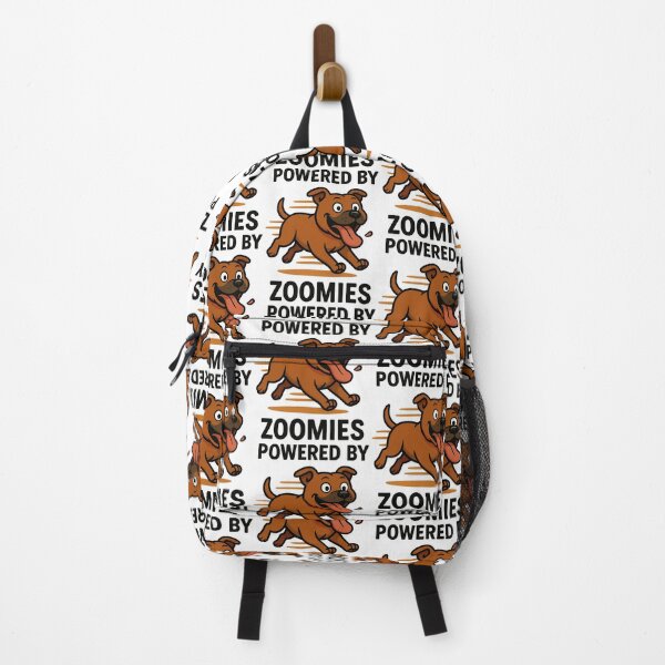 Item preview, Powered by Zoomies - Funny Staffy Dog Design designed and sold by BestFriendTees.