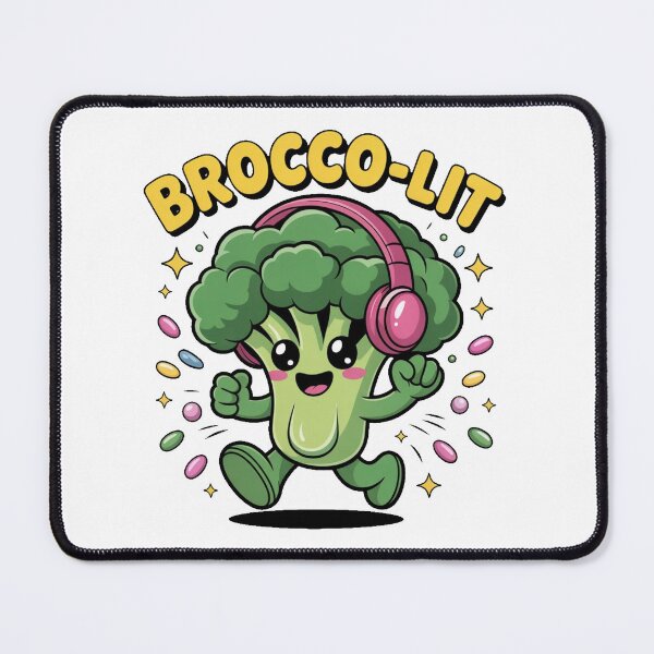 Item preview, Brocco-Lit Kawaii Broccoli T-Shirt designed and sold by AmabelleAtelier.